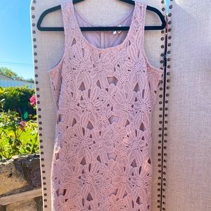 Blush pink lace dress size L